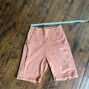 Aerie Orange Bike Shorts